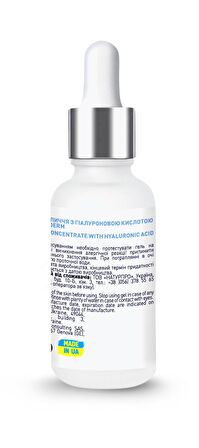 BEAUTYDERM Hyaluronik asit ve kolajen içeren yüz jeli konsantresi, 30 ml