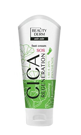 BEAUTYDERM CICA ve üre içeren AYAK Kremi "Rejenerasyon", 75 ml