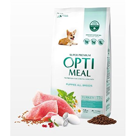 Optimeal Hindili Her Irk Yavru Köpek Maması 1,5 kg JetSepet