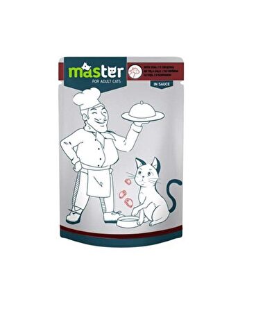 Master Etli Pouch Kedi Maması 80 Gr