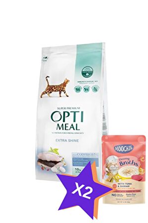 Optimeal Super Premium Extra Shine Morina Balıklı Yetişkin Kedi Maması 10 Kg