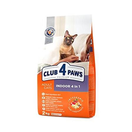 Club4Paws Premium Indoor 4 In 1 Kedi Maması 2 Kg