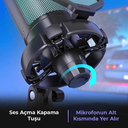 Fifine Ampligame A6V Yayıncı Youtuber RGB USB Mikrofon​