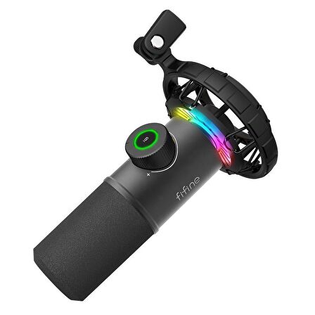 Fifine K658 USB Mikrofon RGB - Yayıncı - Bilgisayar Mikrofonu