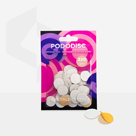 Staleks Small Pododisk İçin Yedek Pedikür Törpüleri 320 Grit Yumuşak 