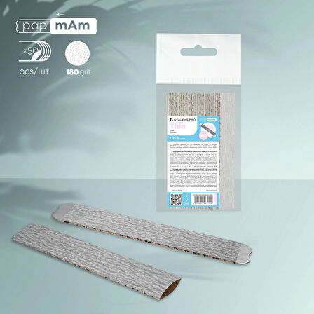 Staleks Manikür Pap-Mam Giydirmeli Yedek Zımpara 180 Grit 50li