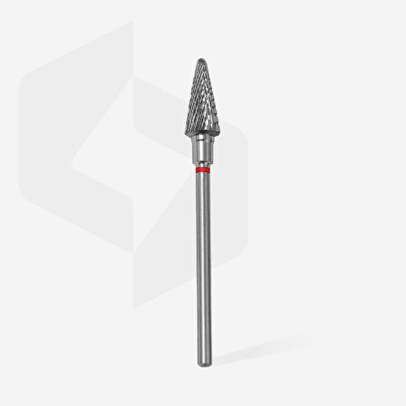 Staleks Manikür Çıkarma Çelik Törpü Ucu Kırmızı Koni FT71R060/14