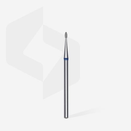 Staleks Elmas Manikür Freze Ucu İnce Damla Model Mavi 3mm FA50B012-3