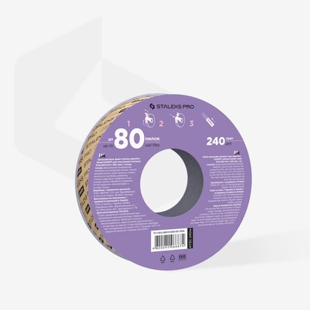 Staleks Expert Düz Tırnak Törpüleri için Yedek Zımpara İç Blok papmAm 240 Grit 7 Mt.