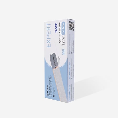 Staleks Manikür Pap-Mam Yumuşak Taban Giydirmeli Yedek Zımpara Soft 100 Grit 25Li Dfce-20-100-25W