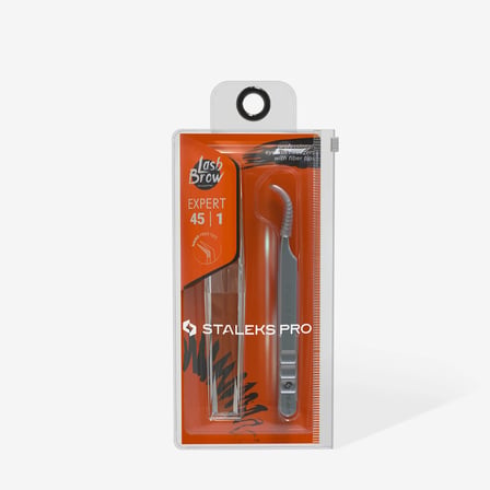 Staleks Expert 45/1 Kirpik Cımbızı Kavisli Fiber
