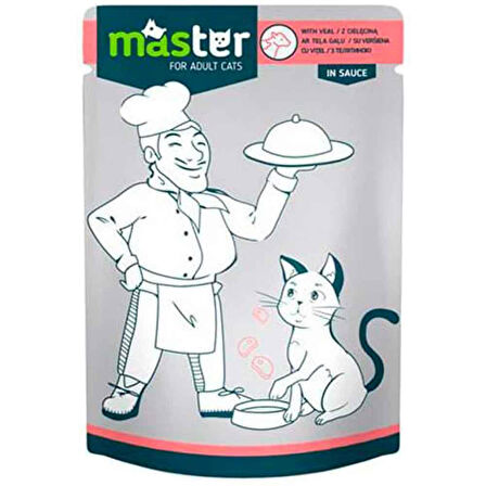 Master Kedi Konservesi Dana Etli 80 gr