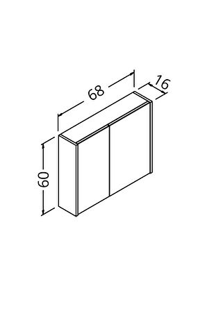 Blenda 70 Cm Üst Modül