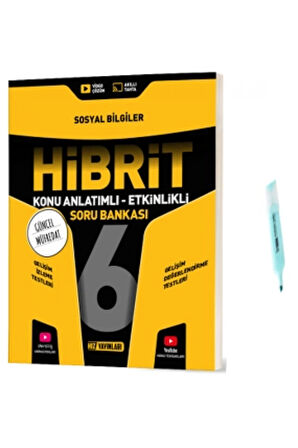 6.Sınıf HİBRİT Sosyal Konu Anlatımlı Etkinlikli Soru Bankası (Yeni Müfredat)