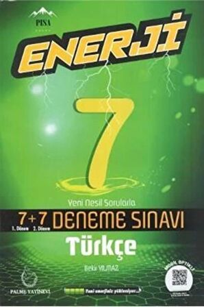 7. Sınıf Enerji Türkçe 7+7 Deneme Sınavı