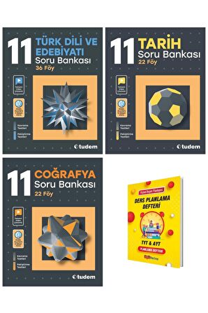 11. Sınıf Türk Dili Edebiyatı Tarih ve Coğrafya Soru Bankası 3lü Set