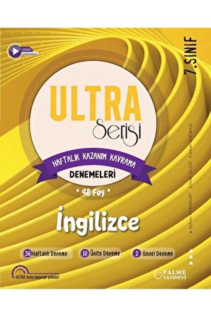 7.Sınıf Ultra Serisi İngilizce Deneme Kitabı (48 FÖY)