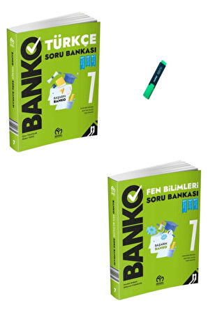 7. Sınıf Banko Serisi Türkçe ve Fen Bilimleri Soru Bankası