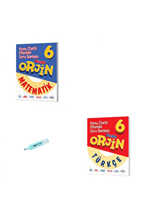 6. Sınıf ORJİN Matematik Ve Türkçe Konu Özetli Soru Bankası