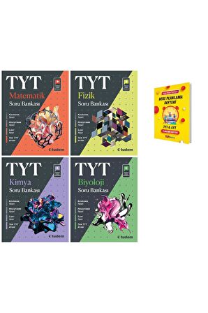 TYT Matematik Fizik Kimya ve Biyoloji 4lü Sayısal Soru Bankaları