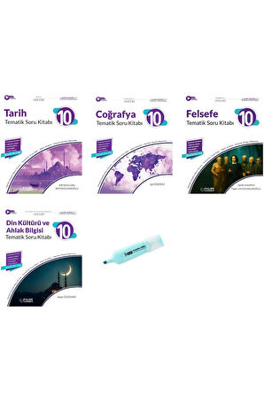 10.Sınıf Joker Tarih Coğrafya Din Felsefe Tematik Soru Kitabı (Yeni Müfredat)