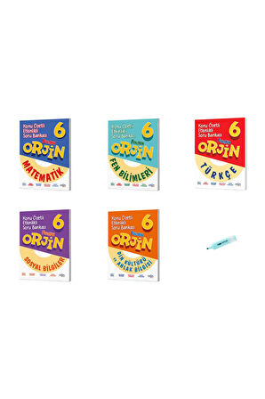 6. Sınıf ORJİN Matematik Fen Bilimleri Türkçe Sosyal Din Soru Bankası