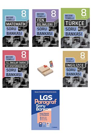 LGS 8. Sınıf Beceri Temelli Soru Bankası Tüm Dersler 6lı Set
