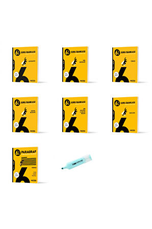 6.Sınıf Tüm Dersler Soru Bankası Seti 7 Kitap (Yeni Müfredat)