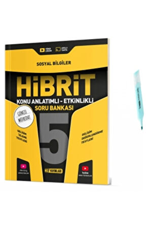 5.Sınıf HİBRİT Sosyal Bilgiler Konu Anlatımlı Etkinlikli Soru Bankası (Yeni Müfredat)