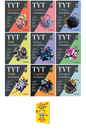 TYT Tüm Dersler Soru Bankaları 9lu Set