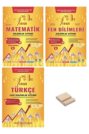 LGS 7'den 8'e Geçenler İçin Matematik Fen Bilimleri ve Türkçe Soru Bankası 3lü Set