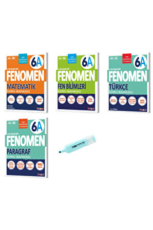 6. Sınıf A Serisi Matematik Fen Türkçe Ve Paragraf Soru Bankası