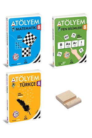 LGS 8. Sınıf Matematik Fen Bilimleri ve Türkçe Atölyem 3lü Set