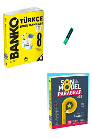 LGS 8. Sınıf Banko Türkçe Soru Bankası ve Son Model Paragraf