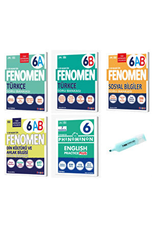 6. Sınıf Türkçe A-B Sosyal Din Kültürü Ve İngilizce Soru Bankası