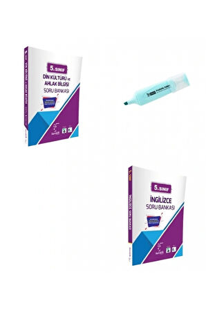 5.Sınıf Din Kültürü Ve Ahlak Bilgisi Ve İngilizce Soru Bankası (Yeni Müfredat)