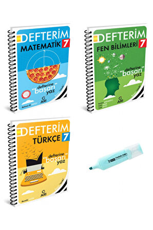 7.Sınıf Matematik Fen Bilimleri Ve Türkçe Akıllı Defterim