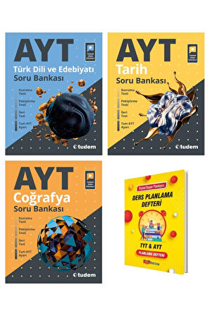 AYT Edebiyat Tarih Coğrafya Sözel 3lü Soru Bankası Seti