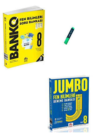 LGS 8. Sınıf Fen Bilimleri Banko Soru Bankası ve Jumbo Deneme