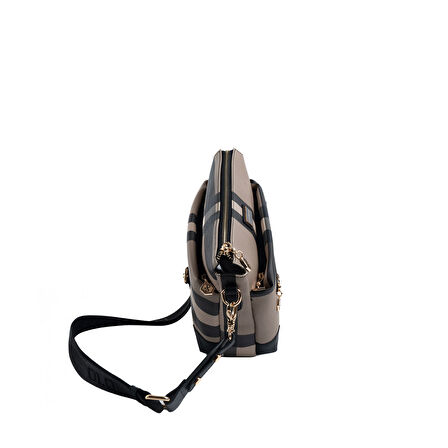 Silver Polo  Kadın Çapraz Çanta 1110-48223 SILVER POLO ÇAPRAZ BAYAN ÇANTASI MK80 KAHVE-MAT SİYAH