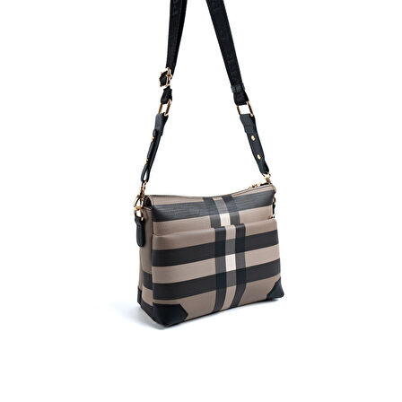 Silver Polo  Kadın Çapraz Çanta 1110-48223 SILVER POLO ÇAPRAZ BAYAN ÇANTASI MK80 KAHVE-MAT SİYAH