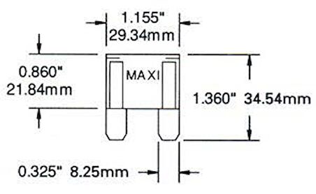 MAXI sigorta Maks 32V 30A