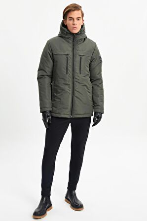 River Club Erkek Kürklü Su Ve Rüzgar Geçirmez Kapüşonlu Kışlık Mont & Kaban & Parka PA-200