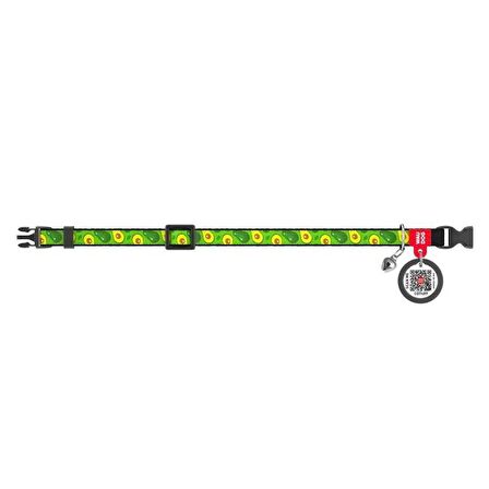 Collar QR Pasaportlu Kedi Boyun Tasması 20-30 Cm 10 MM "Avocado"