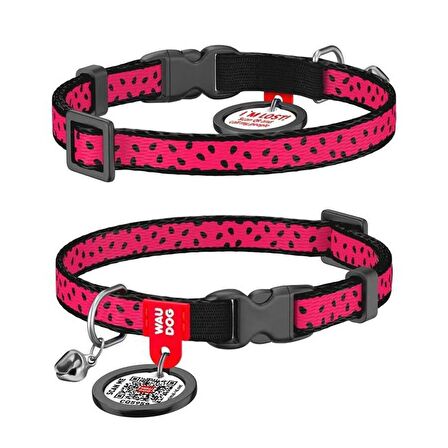 Collar QR Pasaportlu Kedi Boyun Tasması 20-30 Cm 10 MM "Watermelon"