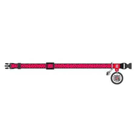 Collar QR Pasaportlu Kedi Boyun Tasması 20-30 Cm 10 MM "Watermelon"