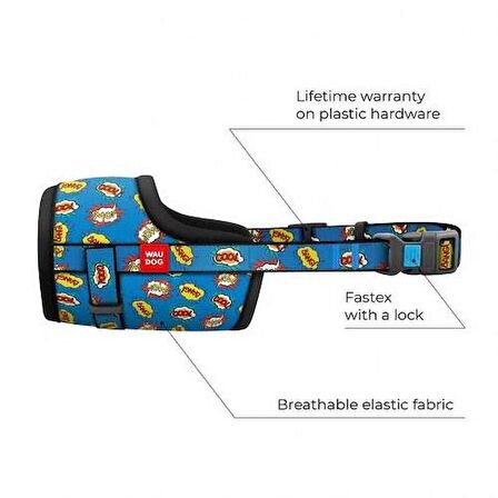 Waudog Collar WOW Model Köpek Ağızlığı 35-43 Cm No:4