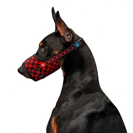 Waudog Collar Red Tartan Model Köpek Ağızlığı 35-43 Cm No:4