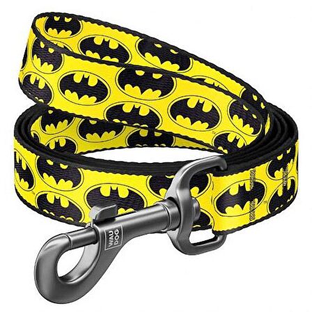 Waudog Collar Köpek Gezdirme Tasması Batman Desenli 25mm 122 cm 