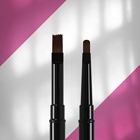 Staleks Çift Uçlu Sentetik Protez Tırnak Jel Fırçası 7-10mm NBE-04/08